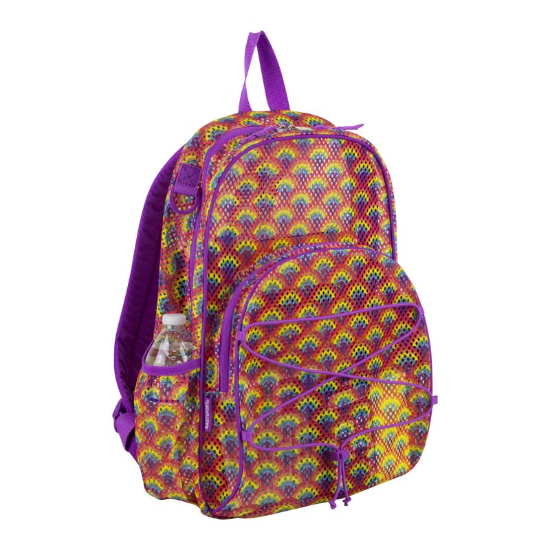 Unisex Mesh Bungee Backpack with Padded Shoulder Straps - Color Variants