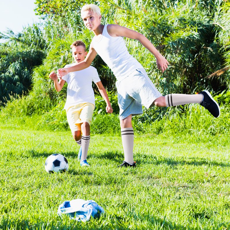 Kids Over Knee Soccer Socks - Breathable & Supportive Sports Socks for Children