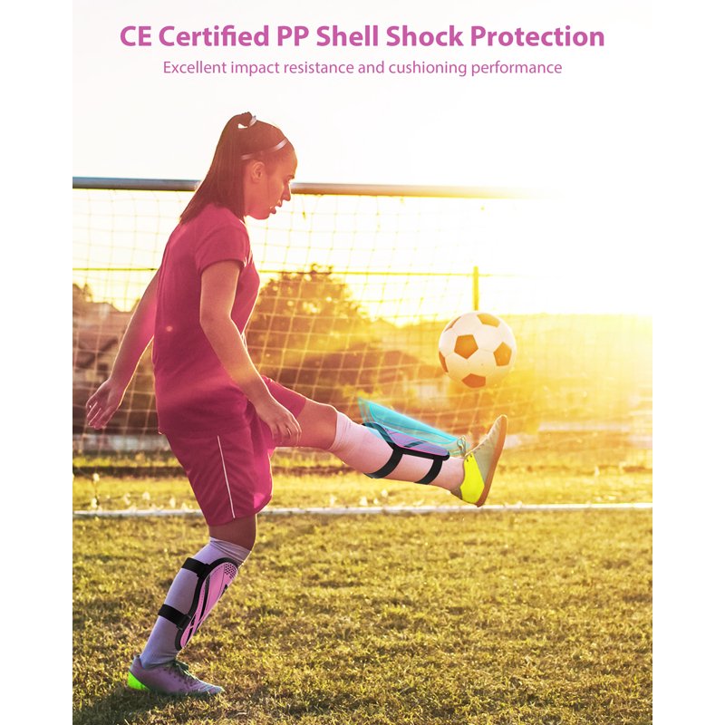 XXS Pink Kids Soccer Shin Guards - Airsfish Youth Protective Gear 2-18