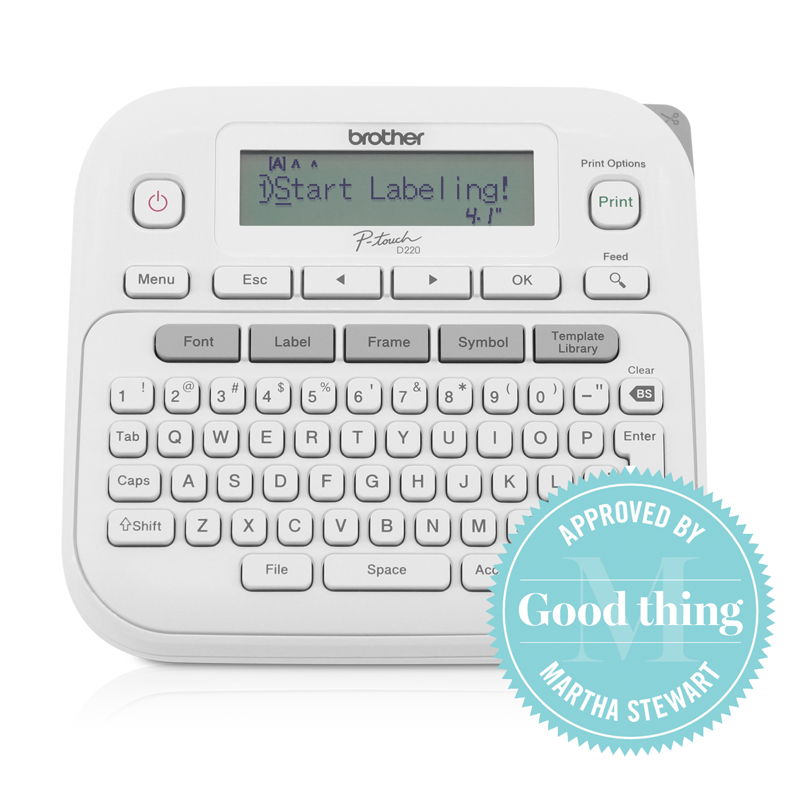 Office Label Maker with QWERTY Keyboard & Customizable Labels