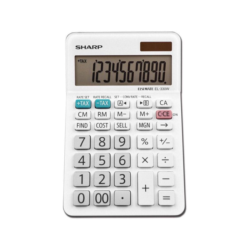 Desktop Calculator with Large LCD, Currency Conversion & Tax Keys