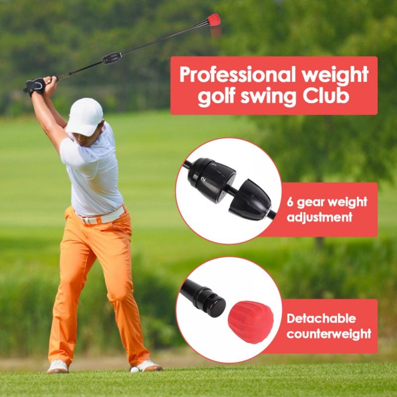 Power Stick Golf Swing Trainer - 37" Distance Training Aid to Increase Speed & Lag