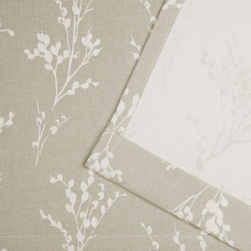 Room Darkening Grommet Top Curtain Panels - Modern Linen Look, 52x84