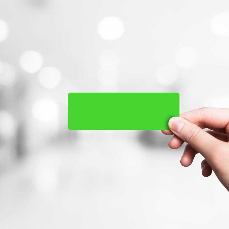 250pcs Fluorescent Green Rectangle Sticker Labels - 1x3 Inch for Inventory & Organization