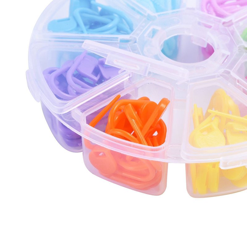 Set of 104 Knitting Stitch Markers Locking Crochet Stitch Counters for DIY Sweaters & Scarves