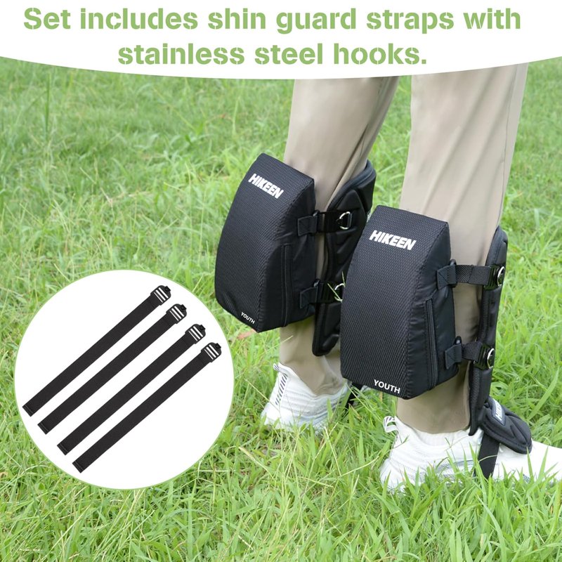 Youth Catcher Knee Support Pads with Removable Wedge for Baseball Softball - Small & Large