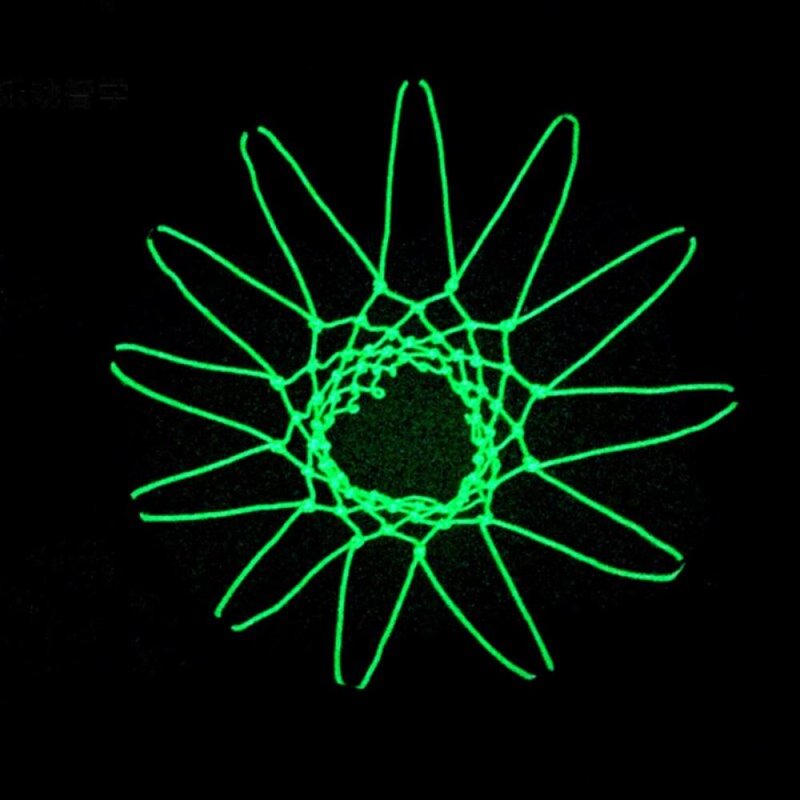 Glow in the Dark Basketball Net - Heavy Duty Nylon, Outdoor Indoor Court