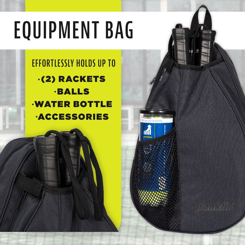 Padel Sling Bag Backpack for Equipment and Accessories - Gray