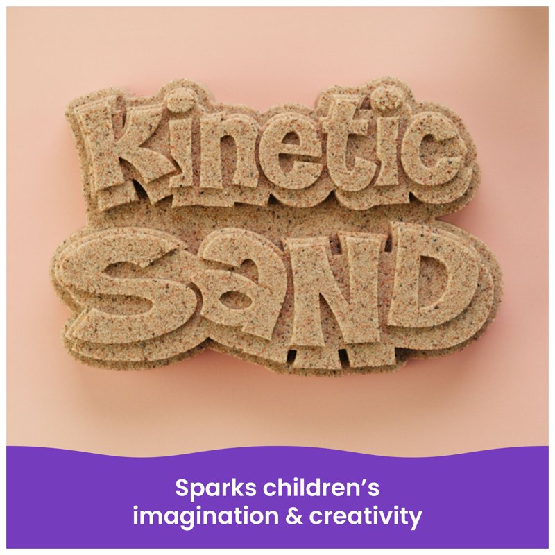 Kinetic Sand Beach Play Sand 3lbs - Moldable Sensory Toy for Kids