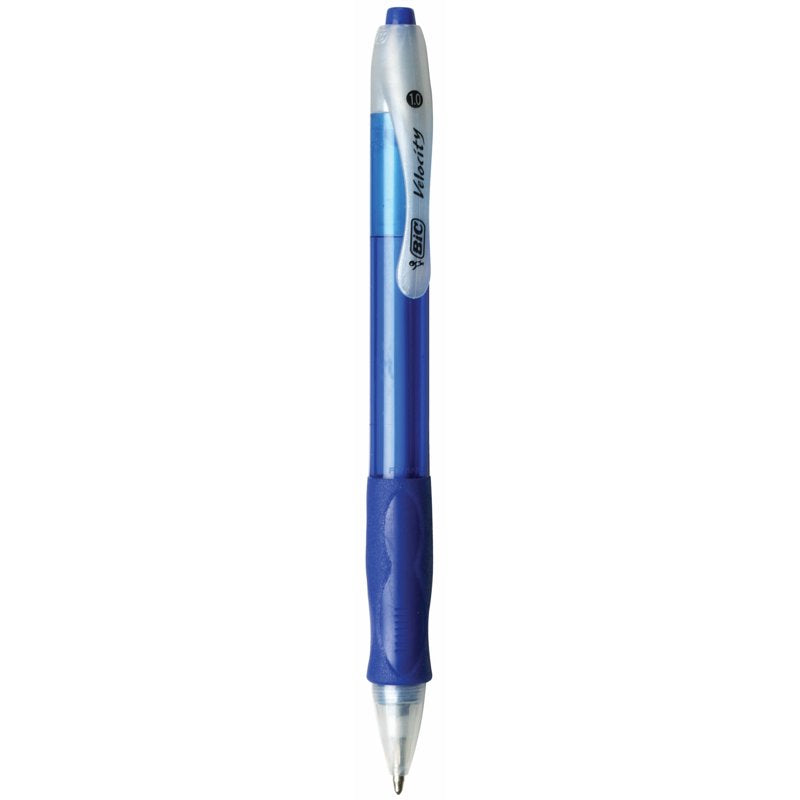 BIC Medium Point Retractable Ball Pen Set 1.0mm Blue 12-Pack