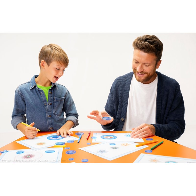 Kids Spirograph Art & Craft Kit with Markers - Spiral Drawing Set for Ages 8+