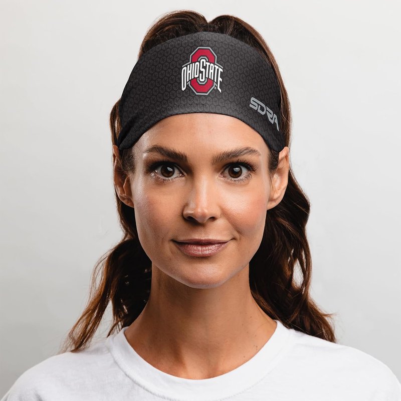 Ohio State Buckeyes Tapered Headband - College Sports UV Sweat-Wicking
