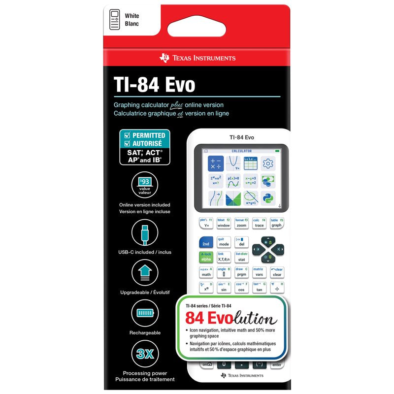 TI-84 Evo Graphing Calculator with Python - STEM Math Tool for Students