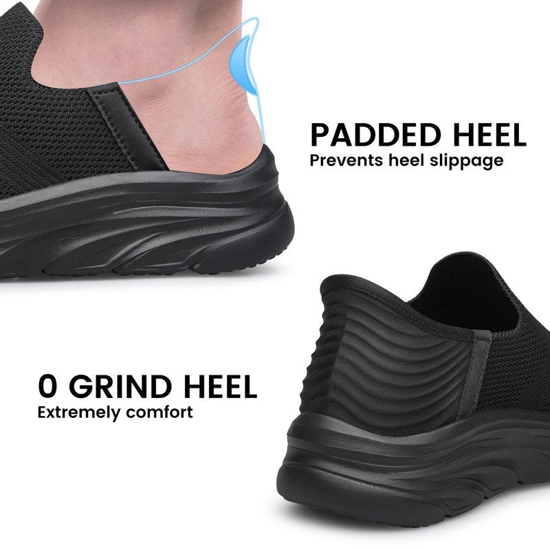 Men's Slip-On Walking Shoes - Lightweight, Breathable Casual Sneakers