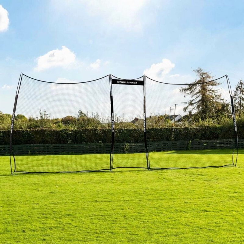 Pop-Up Ball Stop Net System with Posts - 4.5 ft Extender Included | 5x Sizes