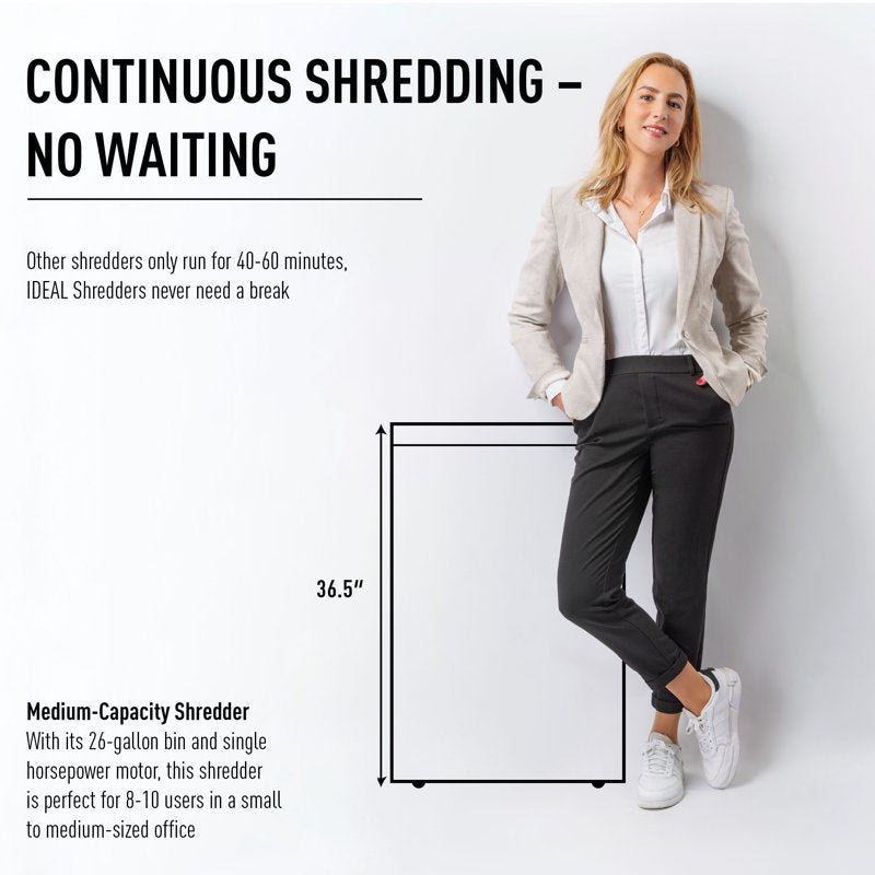 Centralized Office Paper Shredder with High Capacity and Security Level P-2
