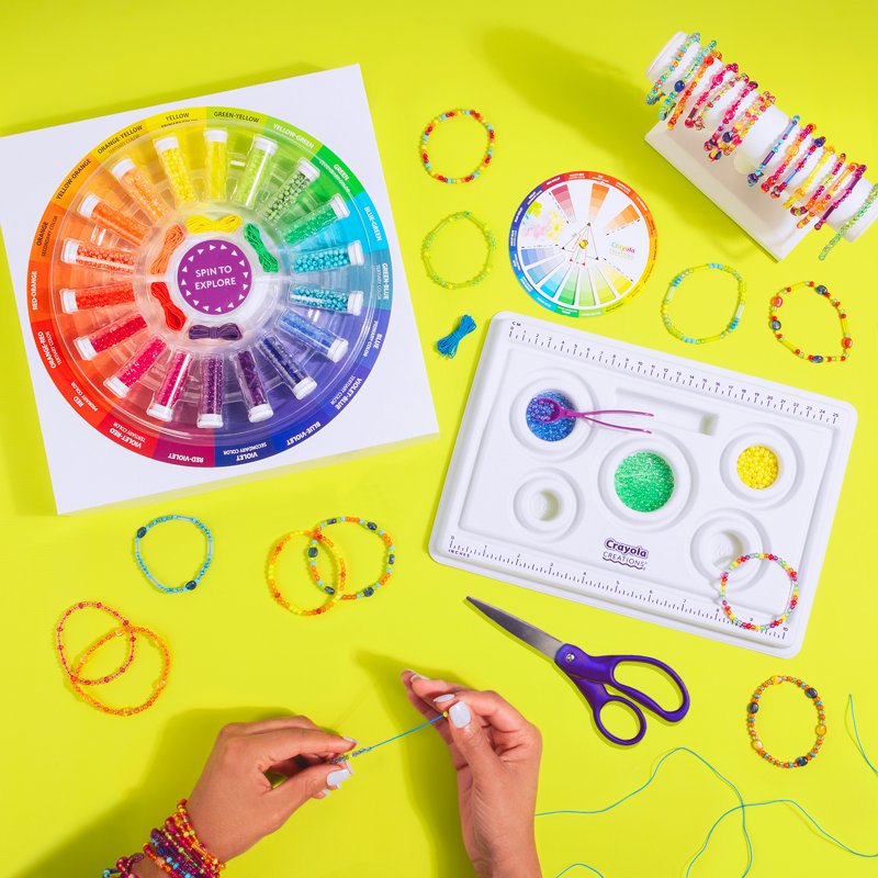 Color Theory Bead Kit for Jewelry Making - 2000+ Beads & Craft Supplies