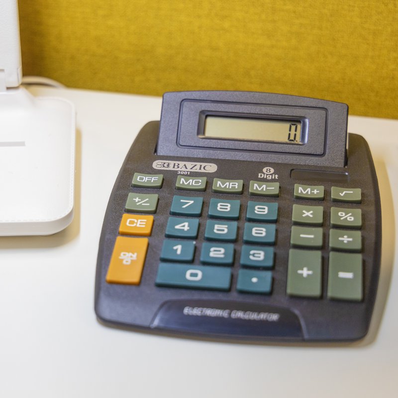 Large Desktop Calculator with 8-Digit Display and Tilt Screen - Office Supplies