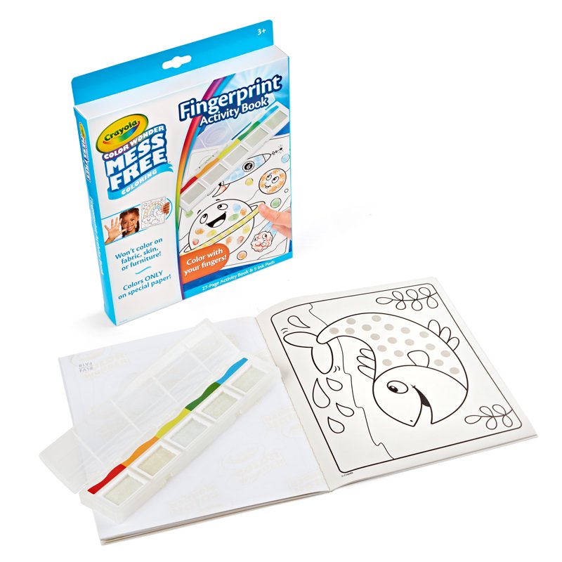 Mess-Free Coloring Activity Book for Toddlers - 27 Pages, Travel Art Supplies