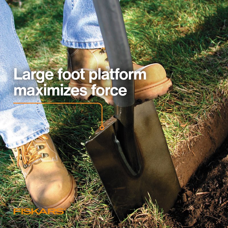 Long Handle Digging Shovel for Tough Soil - Durable Steel Garden Tool