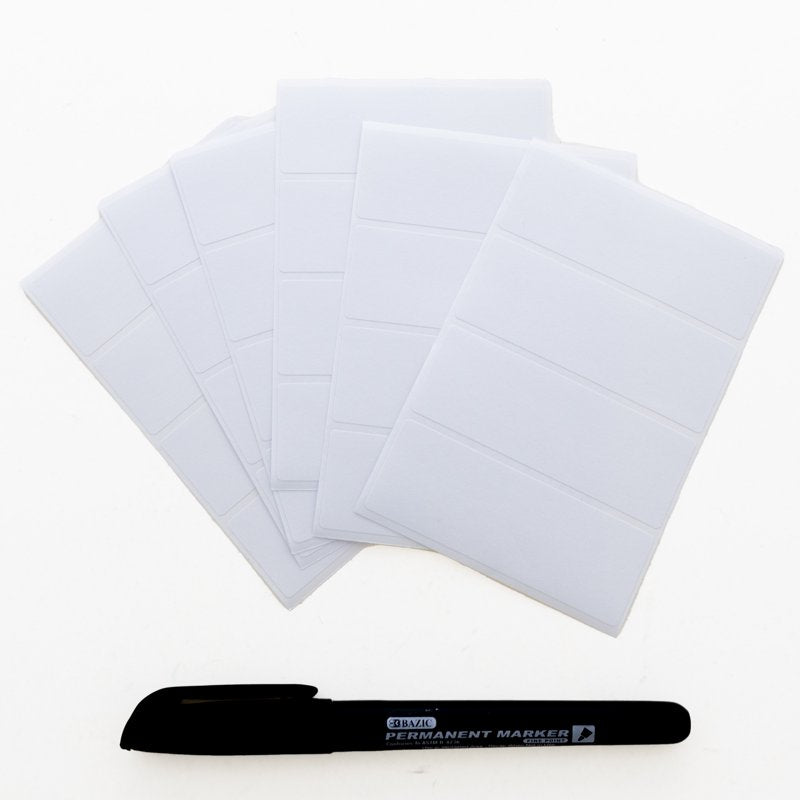 Multipurpose Label Sheets - 2.75 x 1 Inch White Peel & Stick Labels, 128 Pack