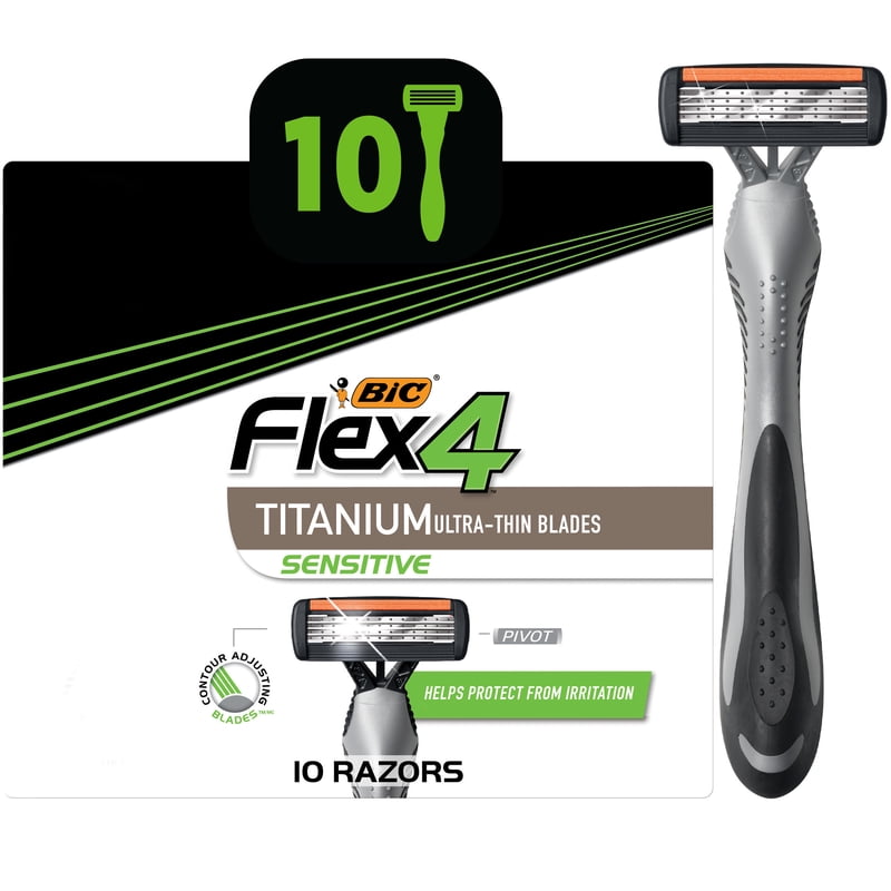 Men's Disposable Razor 4-Blade Sensitive Shave Pack of 30 - Multipack
