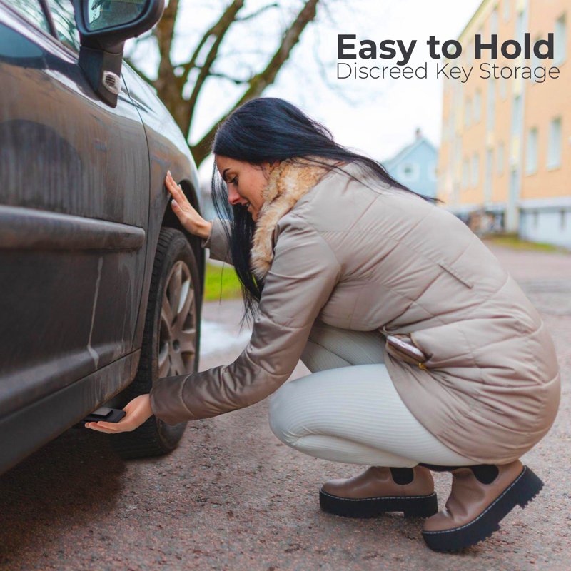 Magnetic Hide-A-Key Case for Car, Home, Office - 6 Pack
