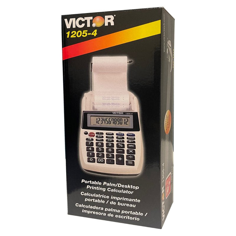 Business Calculator with Large LCD Display and Printing Functionality