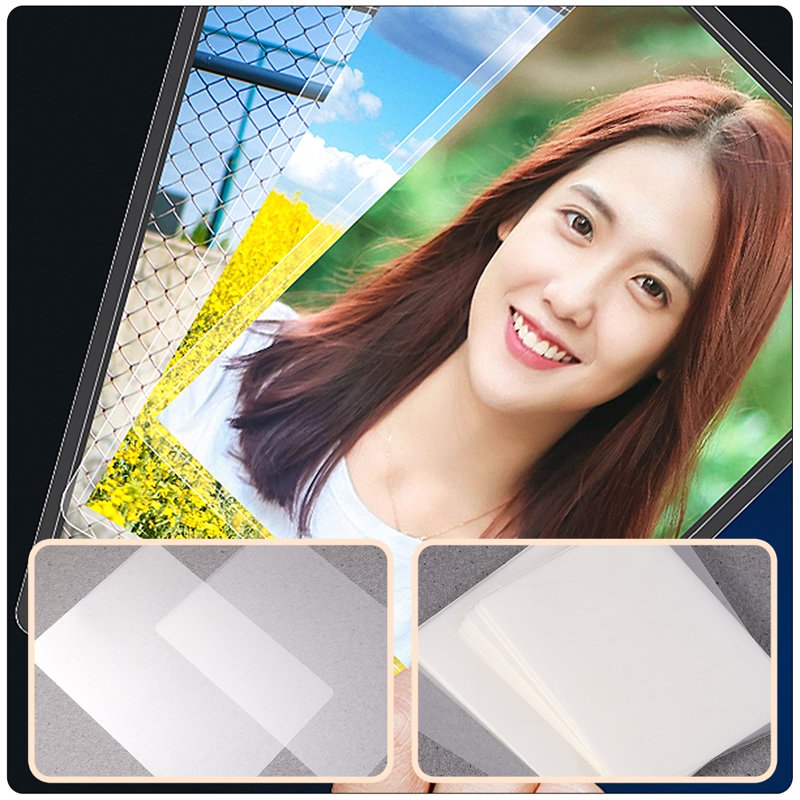 300Pcs Clear Laminating Sheets - Photo & Document Sealing Film