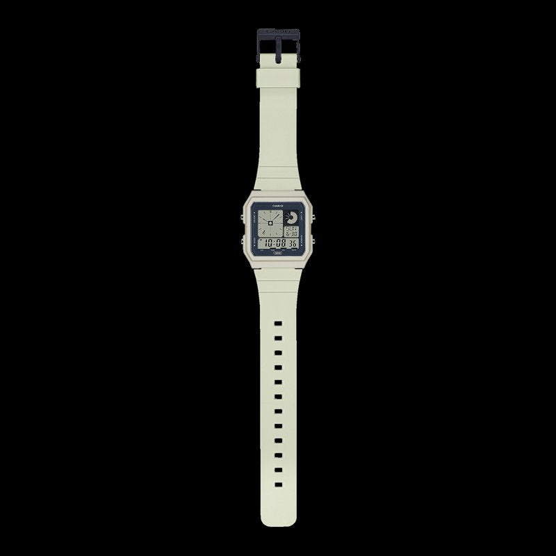 Unisex Ivory Digital & Analog Watch with LED Backlight and Multi-Function Features