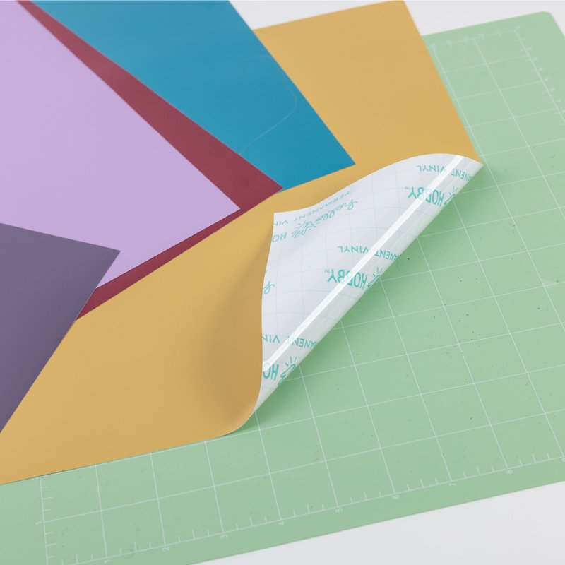 12x12 Inch Permanent Craft Vinyl Sheets Multi-Pack for DIY Projects - 40 Sheets