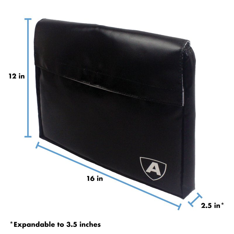 Fireproof Document Bag Waterproof & Fire Resistant 16x12 Inch