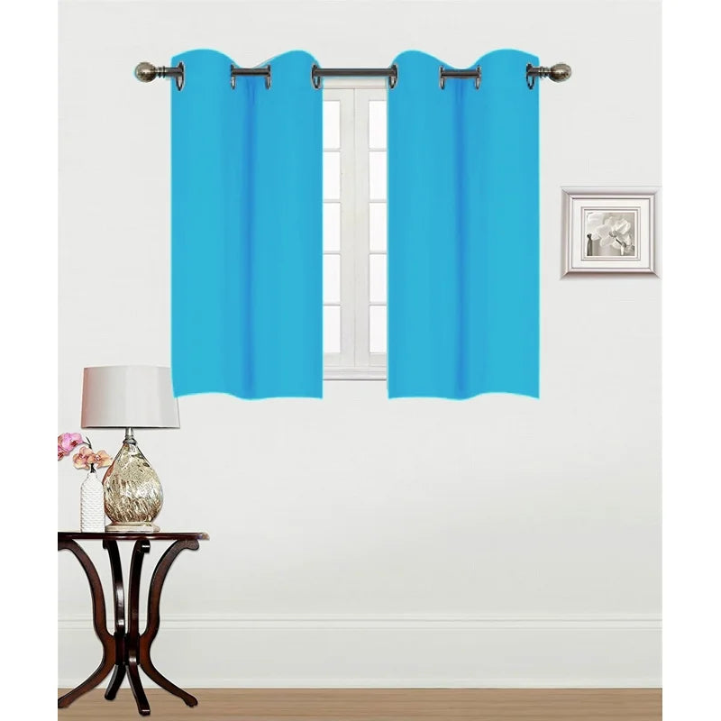 Thermal Blackout Grommet Window Curtain Panel 28x36 - Energy Efficient Privacy