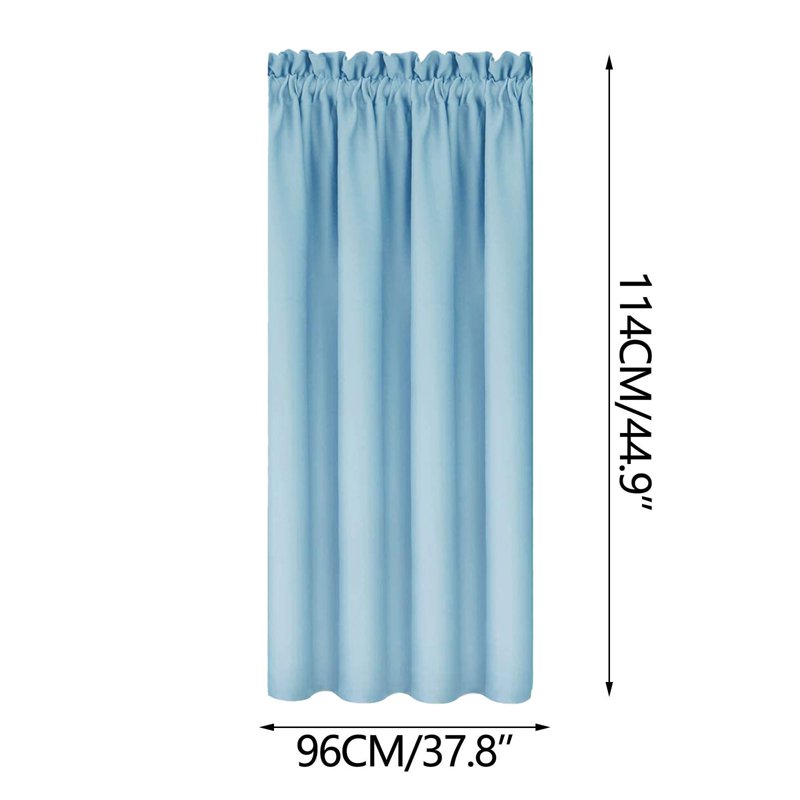 Blackout Thermal Insulated Curtains for Bedroom and Living Room - 38x45 Inch, 1 Panel