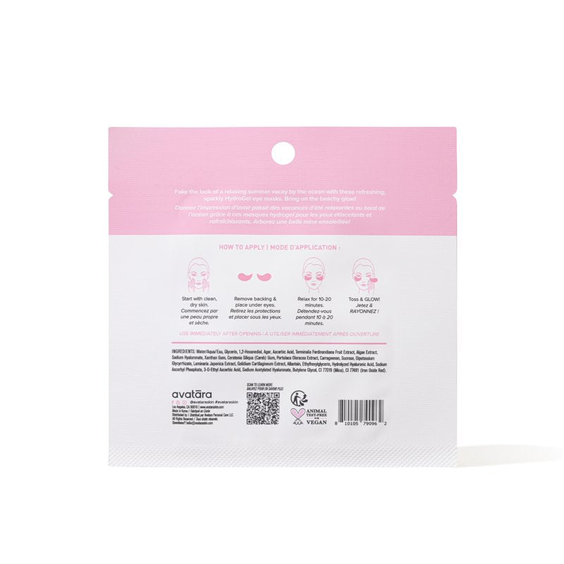Vitamin C Hydrogel Eye Masks for Dark Circles & Puffiness - 3 Pack