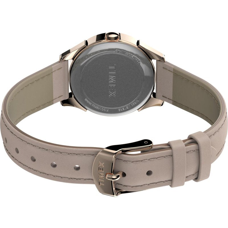 Women's Dress Watch with Leather Strap - Pink, Rose Gold & Silver Variants