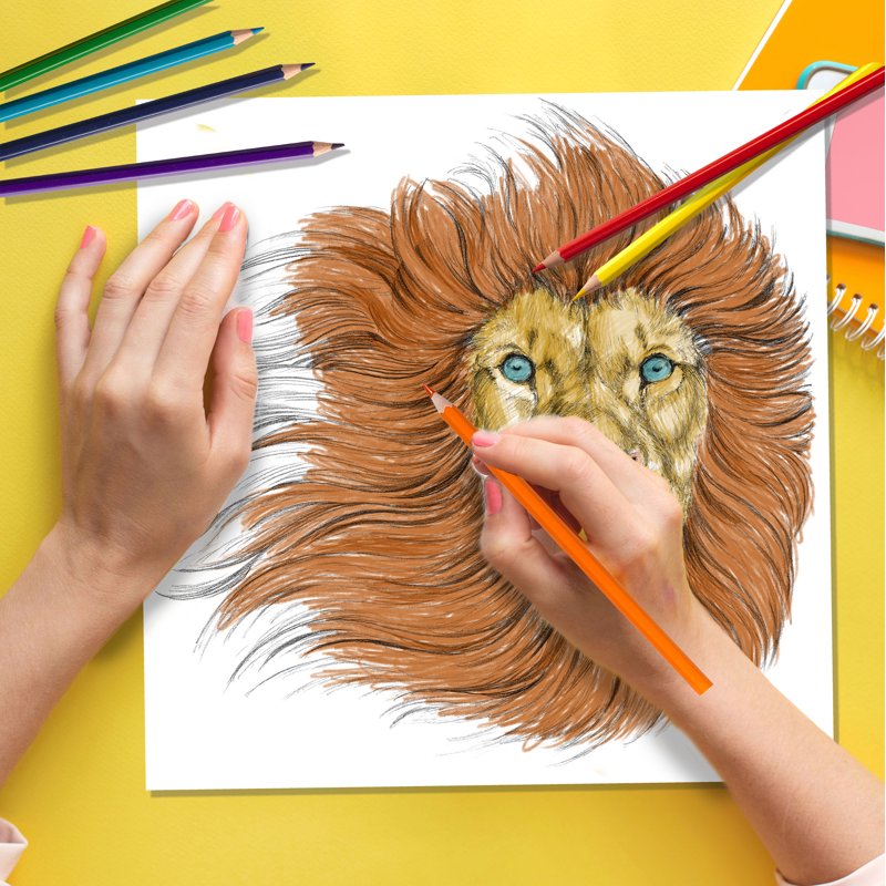 Creative Art Set with 140 Pieces for Kids and Teens - Drawing, Painting & Coloring