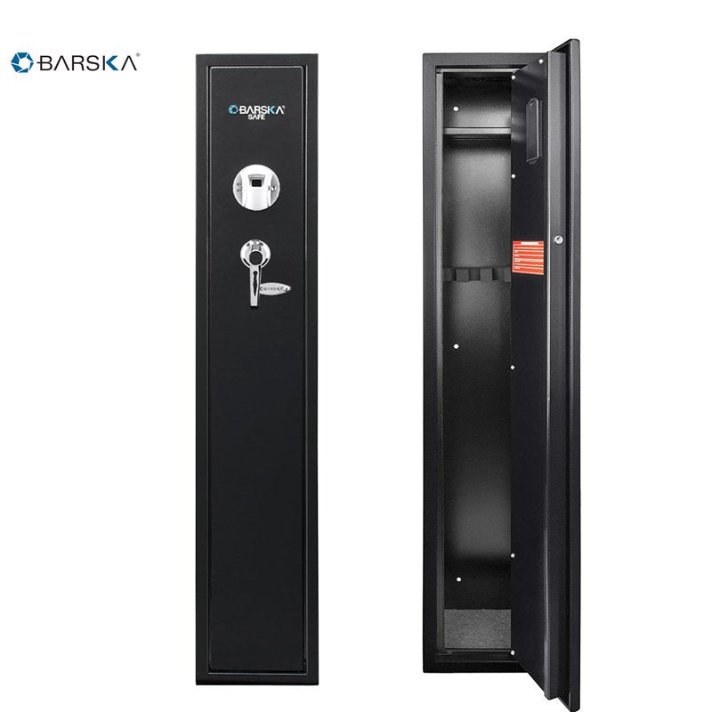 Biometric Gun Safe - Quick-Access Rifle Safe with Fingerprint & Steel Construction