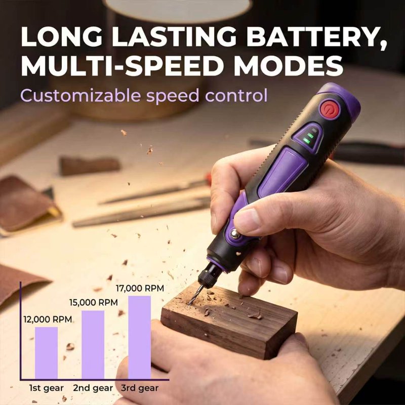 82-in-1 Cordless Engraving Pen Kit with 80 Accessories - Portable Rotary Tool for Wood, Metal, Glass, Jewelry