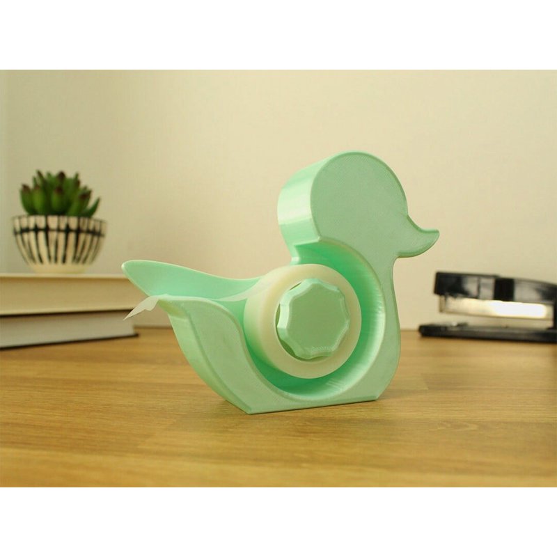 Duck Tape Dispenser - Heavy-Duty Handheld Cutter, Light Brown Variation