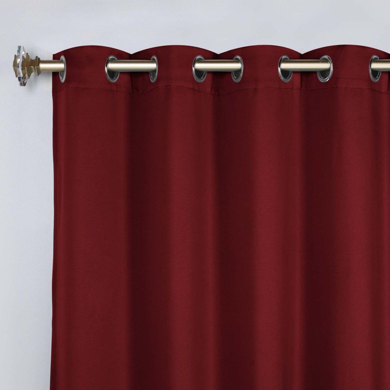 Blackout Curtain Panel Set - Light Filtering Grommet Style 42x96