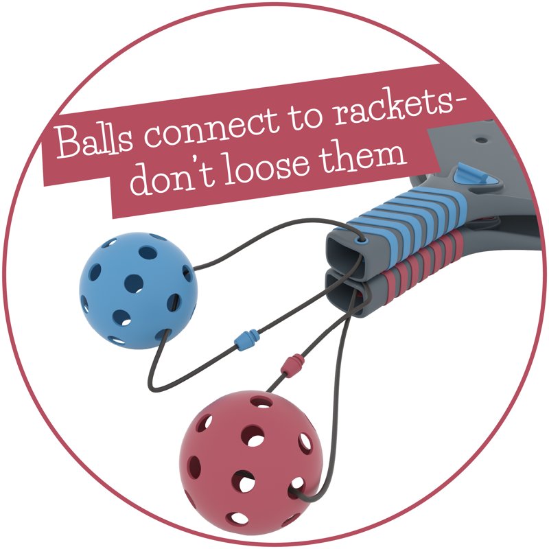 Chillafish Pickli Connectable Pickleball Set for Kids and Beginners