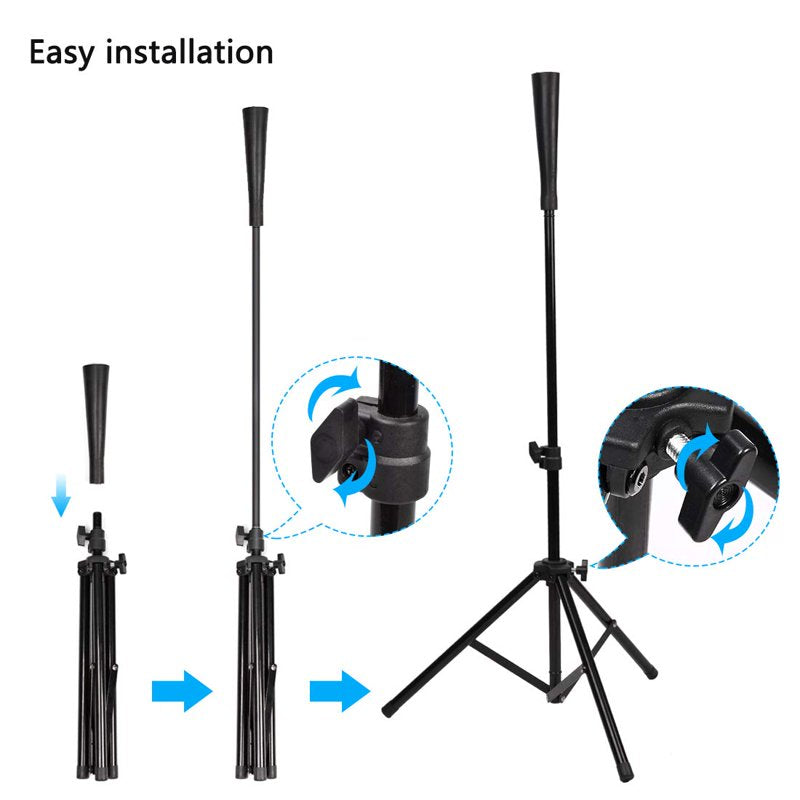 Adjustable Baseball & Softball Batting Tee Stand for Kids Teens Adults - Portable Hitting Practice Equipment