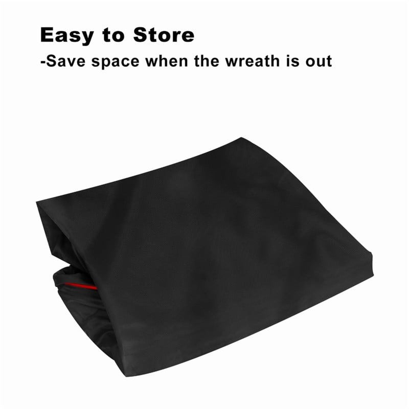 Heavy-Duty Christmas Wreath Storage Bag with Handles & Zippers - Seasonal Organizer