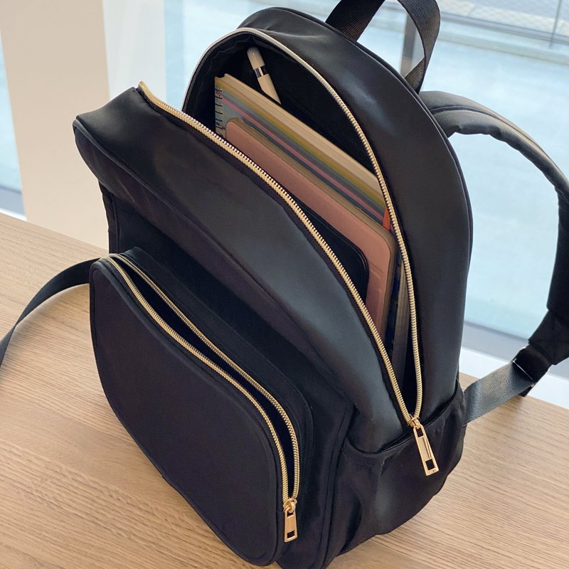 Customizable Travel Backpack for Crafts, School & Everyday Use - Black