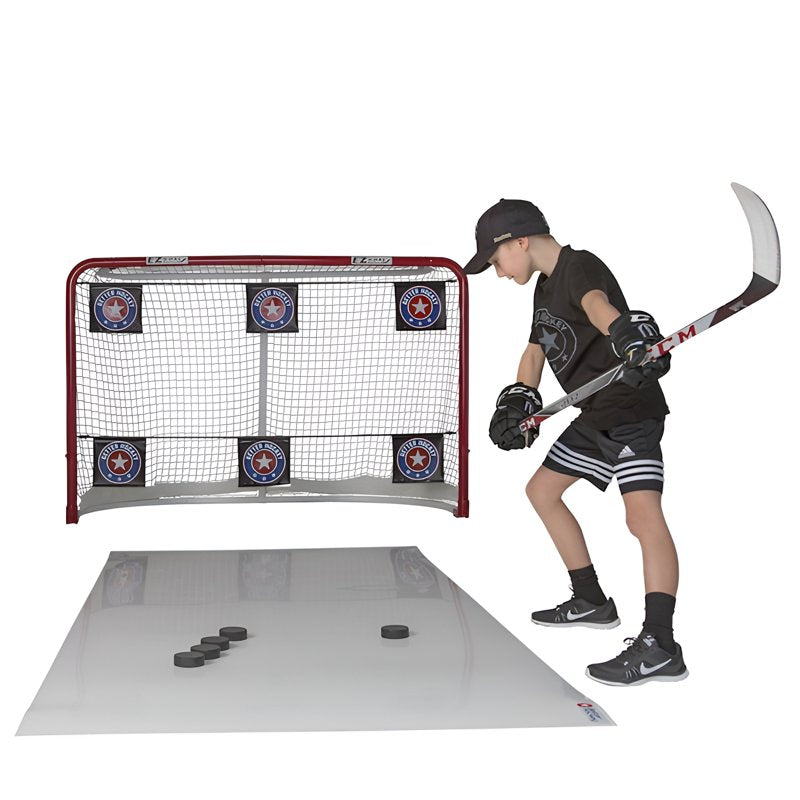 Weatherproof Hockey Shooting Pad with Straps - 4ft x 8.5ft for Indoor & Outdoor Practice