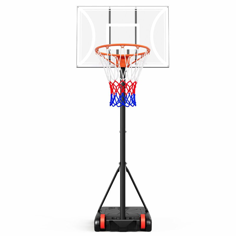 Portable Adjustable Basketball Hoop System - 29-Inch Backboard, 3-7 FT Height, Outdoor/Indoor