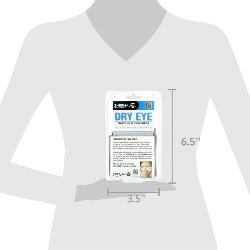 Wireless Moist Heat Eye Compress for Dry Eye Relief - Reusable & Microwaveable