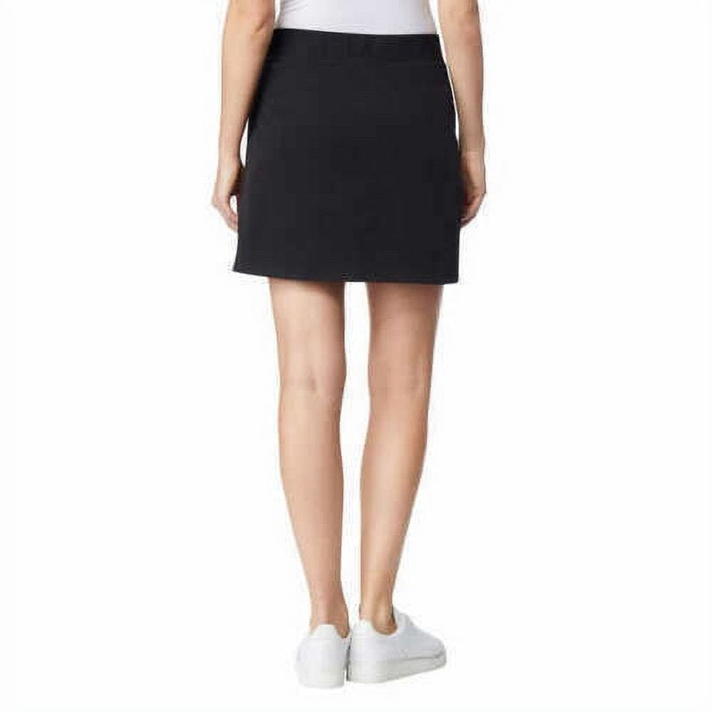 Women's Flowy Woven Skort with Shorts Lining - Elastic Waist & Pockets