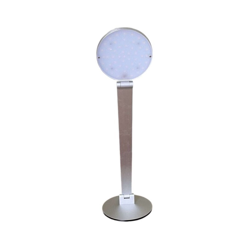 Foldable LED Desk Lamp with Hinged Arm, 900 Lumens, 12W, Silver Finish
